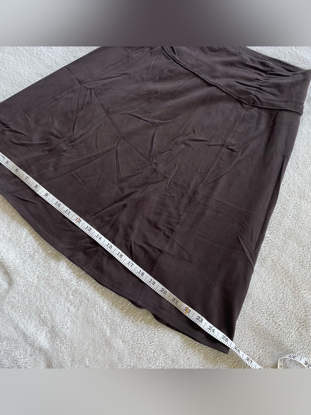 Athleta Brown Mini A-Line Skirt Zip Back Pocket size XS - Picture 11 of 12